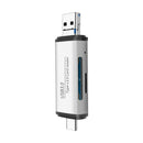 Type-C USB3.0 3-in-1 Card Reader SD/TF Card Reader High Speed 5Gbps Aluminum Alloy Card Reader