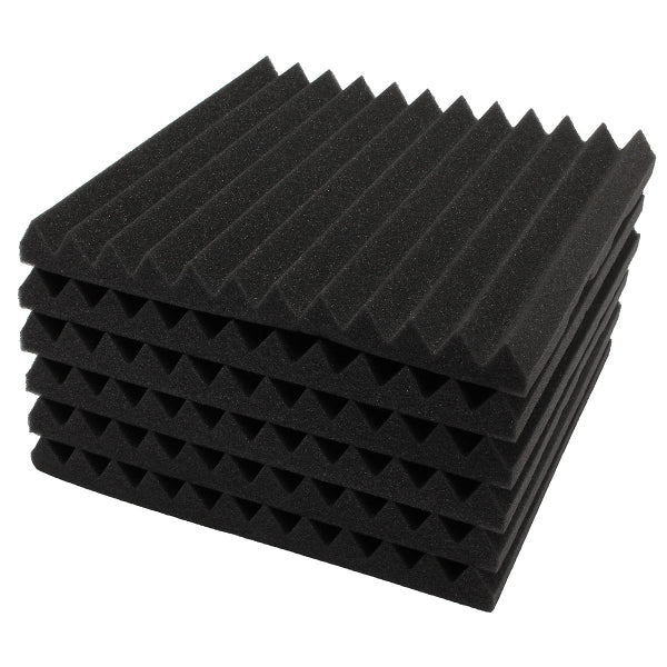 6Pcs 30x30x3cm Soundproofing Sound-Absorbing Noise Foam Tiles
