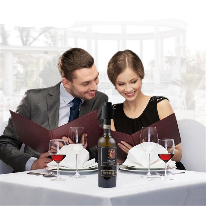 CIRCLE JOY Mini Red W-ine Vacuum Smart Memory Stopper Bottles Stopper Date Scale Sealed Storage Vacuum W-ine Stopper from xiaomi youpin