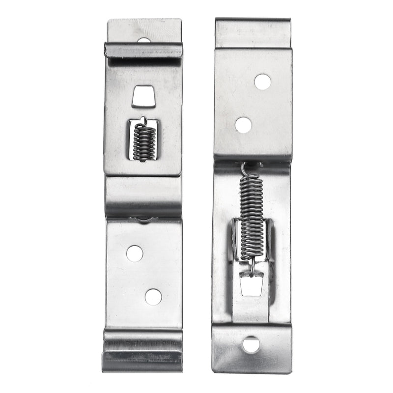 Stainless Steel Car License Plate Frame Holder Trailer Number Plate Clips Spring