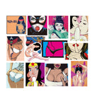 48pcs Beauty Graffiti Stickers European and American Style Car Stickers Trolley Luggage Cool Sticker