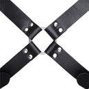 Tactical Leather Vest Adjustable Body Chest Harness Men Outdoor Hunting Belt Shoulder Tights