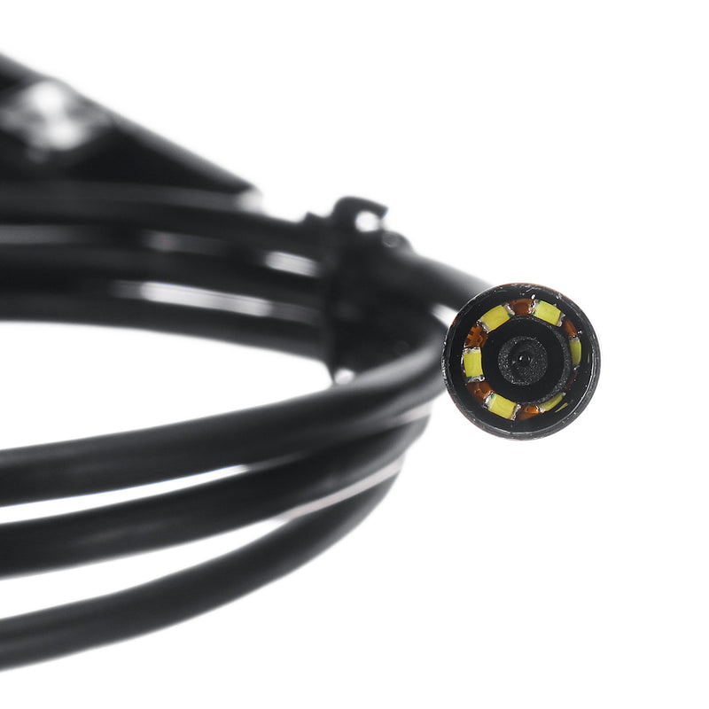 3 In 1 USB Borescope 7mm 6 LED Waterproof Borescope Camera Soft Cable For Laptop Android PC