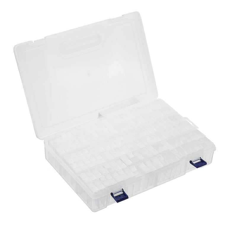 84/100Pcs Diamond Painting Box Diamond Jewelry Cross Stitch Grids Container Box