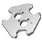 Aluminum Alloy M3 Delta Kossel Fisheye Effector 3mm Hammock Hanging Station For Dual Nozzle Extruder 3D Printer Part