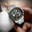 TEVISE T863 Date Display Business Style Automatic Mechanical Watch Full Steel Men Watches
