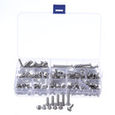 Suleve M5SH7 165Pcs M5 Hex Socket Button Head Screw 304 Stainless Steel Bolt Assortment Set