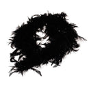 Soft Fluffy Feather Boa Hair Bow Hairband Clothing Costume Craft Project DIY Trim Feather Black Length 2m