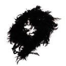 Soft Fluffy Feather Boa Hair Bow Hairband Clothing Costume Craft Project DIY Trim Feather Black Length 2m