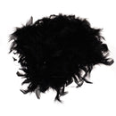 Soft Fluffy Feather Boa Hair Bow Hairband Clothing Costume Craft Project DIY Trim Feather Black Length 2m
