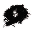 Soft Fluffy Feather Boa Hair Bow Hairband Clothing Costume Craft Project DIY Trim Feather Black Length 2m