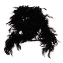 Soft Fluffy Feather Boa Hair Bow Hairband Clothing Costume Craft Project DIY Trim Feather Black Length 2m