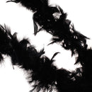 Soft Fluffy Feather Boa Hair Bow Hairband Clothing Costume Craft Project DIY Trim Feather Black Length 2m