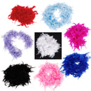 Soft Fluffy Feather Boa Hair Bow Hairband Clothing Costume Craft Project DIY Trim Feather Black Length 2m