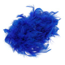 Soft Fluffy Feather Boa Hair Bow Hairband Clothing Costume Craft Project DIY Trim Feather Strip Royal Blue Length 2m