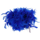 Soft Fluffy Feather Boa Hair Bow Hairband Clothing Costume Craft Project DIY Trim Feather Strip Royal Blue Length 2m