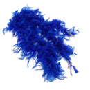 Soft Fluffy Feather Boa Hair Bow Hairband Clothing Costume Craft Project DIY Trim Feather Strip Royal Blue Length 2m