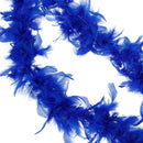 Soft Fluffy Feather Boa Hair Bow Hairband Clothing Costume Craft Project DIY Trim Feather Strip Royal Blue Length 2m