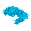 Soft Fluffy Feather Boa Hair Bow Hairband Clothing Costume Craft Project DIY Trim Feather Strip Light Blue Length 2m