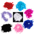 Soft Fluffy Feather Boa Hair Bow Hairband Clothing Costume Craft Project DIY Trim Feather Strip Light Blue Length 2m