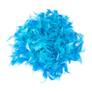 Soft Fluffy Feather Boa Hair Bow Hairband Clothing Costume Craft Project DIY Trim Feather Strip Light Blue Length 2m