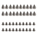 Pack of 20PCS Cone Spike With 20 Matching Screw for Punk Shoes Jacket Bracelet Goth Apparels Bags Clothing DIY Accessory