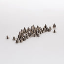 Pack of 20PCS Cone Spike With 20 Matching Screw for Punk Shoes Jacket Bracelet Goth Apparels Bags Clothing DIY Accessory
