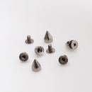 Pack of 20PCS Cone Spike With 20 Matching Screw for Punk Shoes Jacket Bracelet Goth Apparels Bags Clothing DIY Accessory