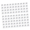 Steel Pyramid Studs Rivets Spot Spikes Jackets Jeans Belts Handbags Shoes DIY Craft Supplies White Pack OF 100PCS 9 x 9 x 7mm