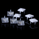 Steel Pyramid Studs Rivets Spot Spikes Jackets Jeans Belts Handbags Shoes DIY Craft Supplies White Pack OF 100PCS 9 x 9 x 7mm