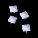 Steel Pyramid Studs Rivets Spot Spikes Jackets Jeans Belts Handbags Shoes DIY Craft Supplies White Pack OF 100PCS 9 x 9 x 7mm