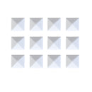 Steel Pyramid Studs Rivets Spot Spikes Jackets Jeans Belts Handbags Shoes DIY Craft Supplies White Pack OF 100PCS 9 x 9 x 7mm