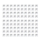 Steel Pyramid Studs Rivets Spot Spikes Jackets Jeans Belts Handbags Shoes DIY Craft Supplies White Pack OF 100PCS 9 x 9 x 7mm
