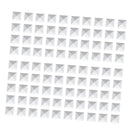 Steel Pyramid Studs Rivets Spot Spikes Jackets Jeans Belts Handbags Shoes DIY Craft Supplies White Pack OF 100PCS 9 x 9 x 7mm