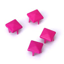 Steel Pyramid Studs Rivets Spot Spikes Jackets Jeans Belts Handbags Shoes DIY Craft Supplies Hot Pink Pack OF 100PCS 9 x 9 x 7mm