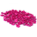 Steel Pyramid Studs Rivets Spot Spikes Jackets Jeans Belts Handbags Shoes DIY Craft Supplies Hot Pink Pack OF 100PCS 9 x 9 x 7mm