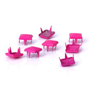 Steel Pyramid Studs Rivets Spot Spikes Jackets Jeans Belts Handbags Shoes DIY Craft Supplies Hot Pink Pack OF 100PCS 9 x 9 x 7mm