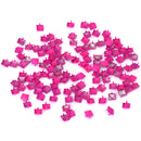 Steel Pyramid Studs Rivets Spot Spikes Jackets Jeans Belts Handbags Shoes DIY Craft Supplies Hot Pink Pack OF 100PCS 9 x 9 x 7mm