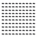 Steel Pyramid Studs Rivets Spot Spikes Jackets Jeans Belts Handbags Shoes DIY Craft Supplies Black Pack OF 100PCS 9 x 9 x 7mm