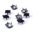 Steel Pyramid Studs Rivets Spot Spikes Jackets Jeans Belts Handbags Shoes DIY Craft Supplies Black Pack OF 100PCS 9 x 9 x 7mm