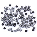 Steel Pyramid Studs Rivets Spot Spikes Jackets Jeans Belts Handbags Shoes DIY Craft Supplies Black Pack OF 100PCS 9 x 9 x 7mm