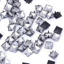 Steel Pyramid Studs Rivets Spot Spikes Jackets Jeans Belts Handbags Shoes DIY Craft Supplies Black Pack OF 100PCS 9 x 9 x 7mm