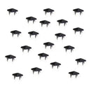 Steel Pyramid Studs Rivets Spot Spikes Jackets Jeans Belts Handbags Shoes DIY Craft Supplies Black Pack OF 100PCS 9 x 9 x 7mm