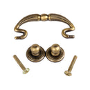 Fashionable Stylish Durable Antique Home Cabinet Door Drawer Handle with 2 Screws Door Hardware 62mm Brass