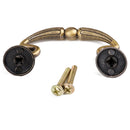 Fashionable Stylish Durable Antique Home Cabinet Door Drawer Handle with 2 Screws Door Hardware 62mm Brass