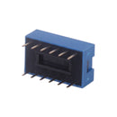 10pcs 6P 6 Position DIP Switch 2.54mm Pitch 2 Row 12 Pin Slide Switch - Blue