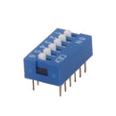 10pcs 6P 6 Position DIP Switch 2.54mm Pitch 2 Row 12 Pin Slide Switch - Blue