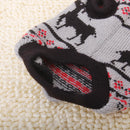 Fashionable Skid Free Warm Cute Deer Prints Dog Sweater Clothing Accessory Pet Supplies M