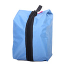 Zippered Waterproof Nylon Outdoor Travel Storage Shoe Food Storage Holder Bag for Men Women Outdoor Travel Use Blue