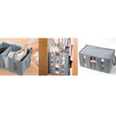 Men Women Polypropylene Nonwoven Sweater Sportswear Storage Case Cover Protector Organizer Box Gray 60 x 35 x 31 CM